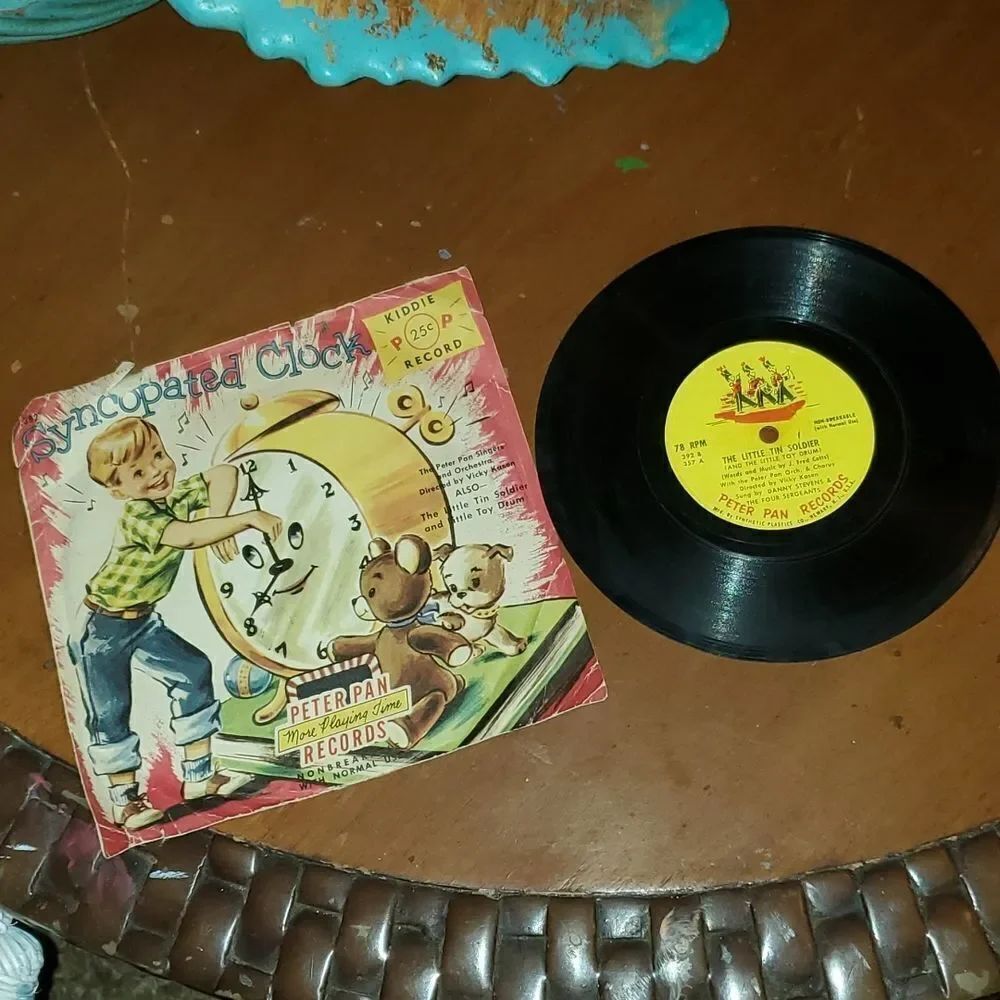 Vintage Peter Pan Records The Syncopated Clock The Little Tin Soldier Vinyl 392